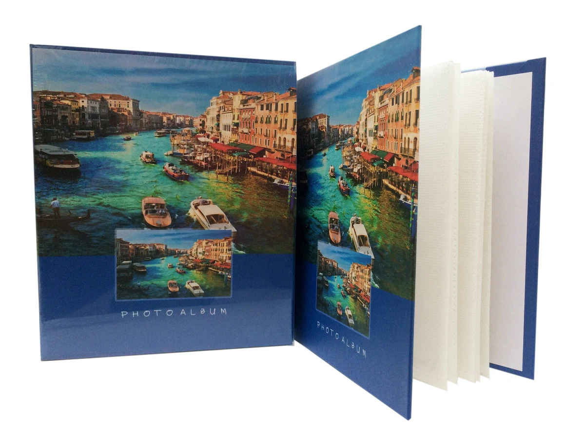 IXTIX 4 album fotografici, 10 x 15 cm, copertina in lino con ogni libro