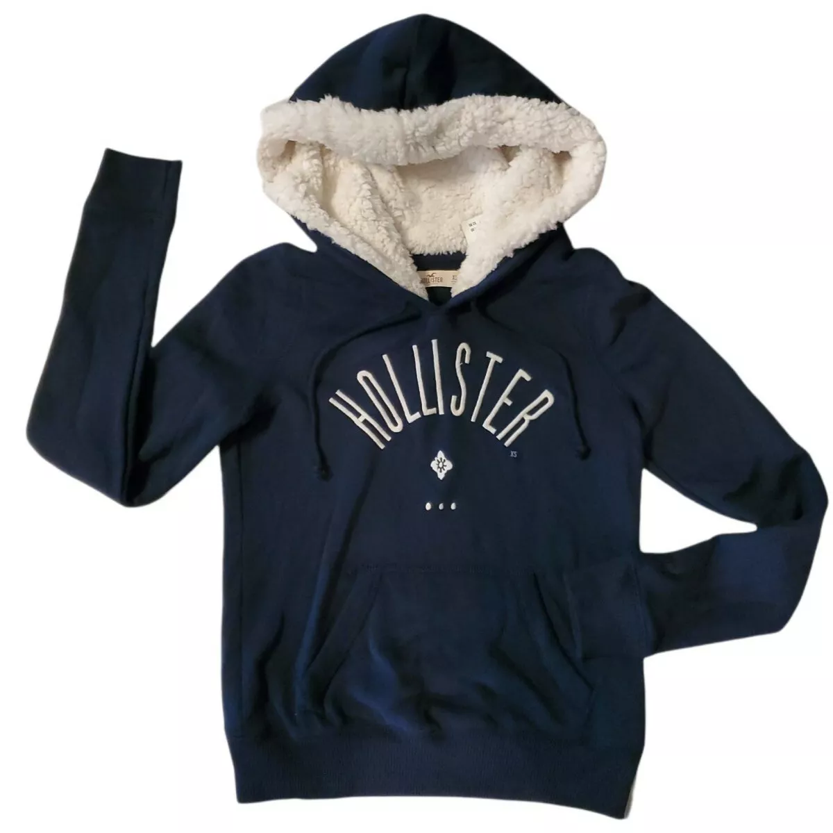 Navy blue top hollister hoodie