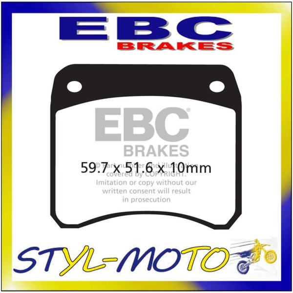 FA016 BeläGe Organica Vorderseite Links EBC Triumph T 140 V Bonneville 1973-1978-image