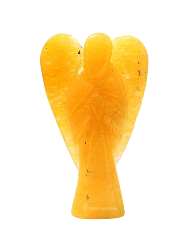 Yellow Aventurine Angel Figurine - 第 1/9 張圖片