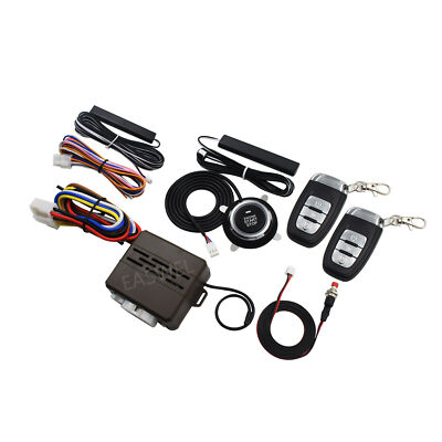 8x Car Alarm Start Security System Key Passive Keyless Entry Push Button Remote