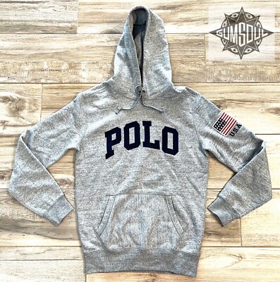 トップス USA polo Ralph Lauren fleece hoodie y2k USA Fleece Hoodie