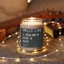 Adult Humor Gift Idea, Funny Candles, I don't Give a, Friend Scented Decor 9oz