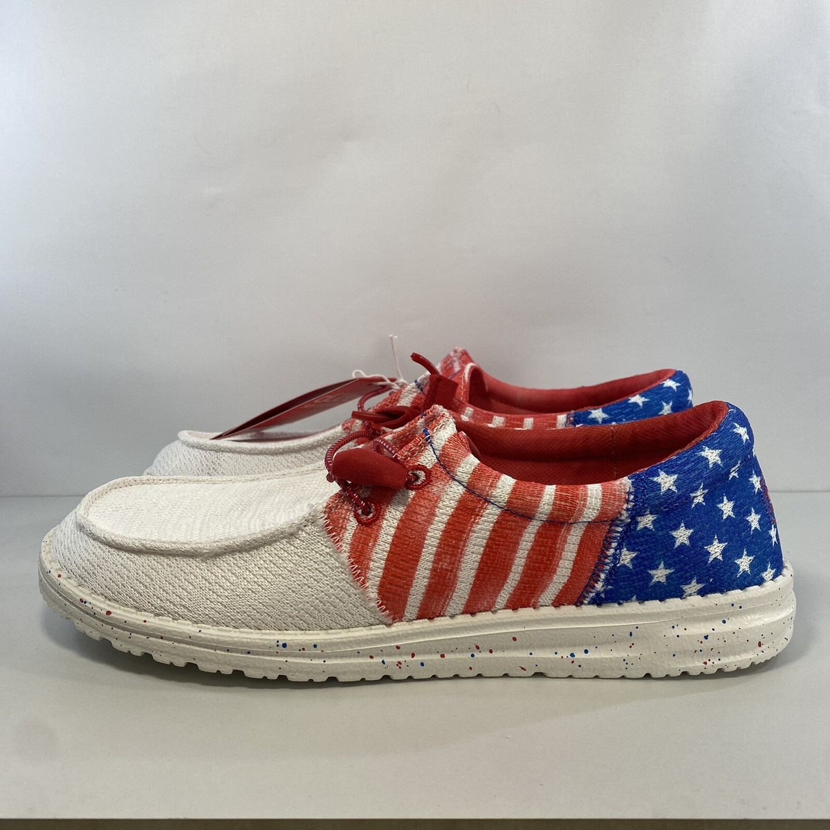 HEYDUDE Wendy Tri Patriotic Americana Red-White-Blue USA Women's