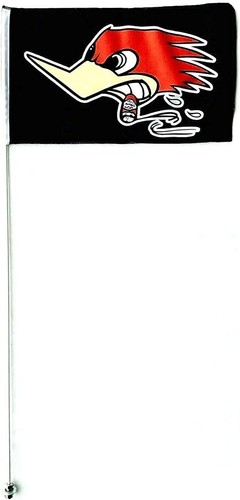 JLP 6 Ft tall 1/4 in pole 12x19 ATV USA Thin Blue Line Whip Flag Glamis