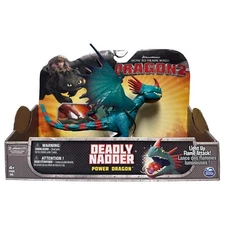 2014 Train Your Dragon 2 MIB Deadly Nadder Power Dragon w/ Light Up Flame Httyd
