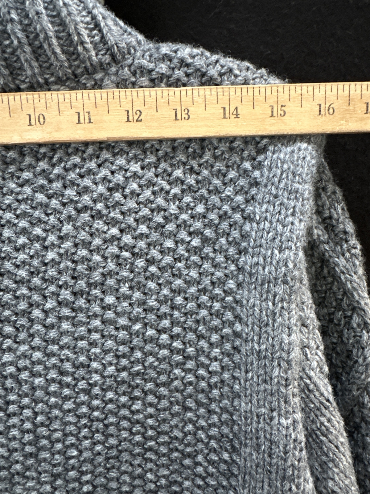Men Scotch and Soda Chunky Knit Cardigan Jacket~M~Quilted Lining Gray