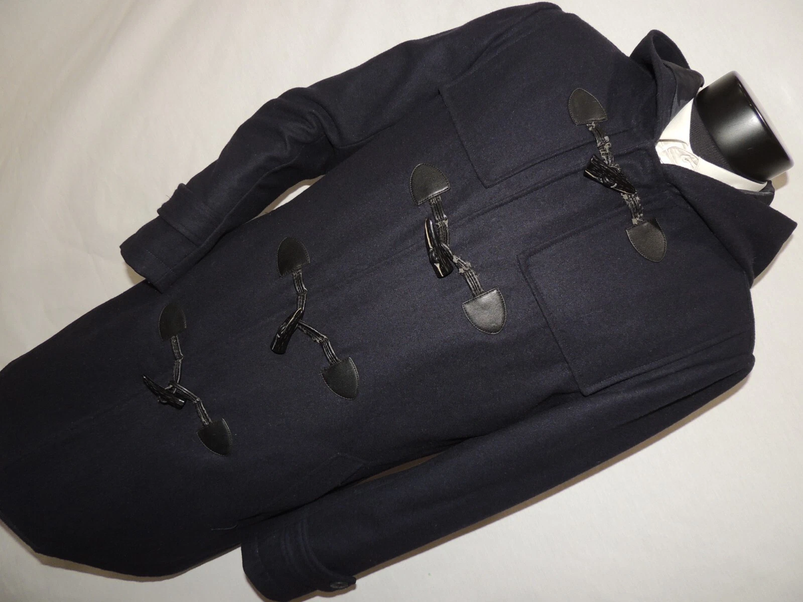 Forever 21 for Men Blue Flannel casual jacket coat size SMALL with hoodie
