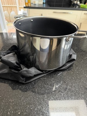 Hex Clad 10QT Hybrid Suppentopf mit Deckel (28 cm)