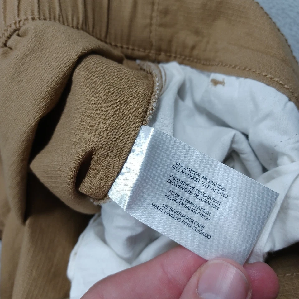 Pantalones Eddie Bauer Para Hombre 34x32 Marrón Ropa Activa Informal Bolsillos Elásticos Foto 4 de 4