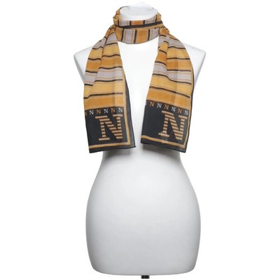 Renzo, Sommerschal, Damen, Polyester, Gelb/Schwarz/Grau, Streifen, 130 cm #urf