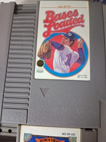 3 Nintendo games NES Monopoly, Bases Loaded, Tecmo Baseball  bc21 26168