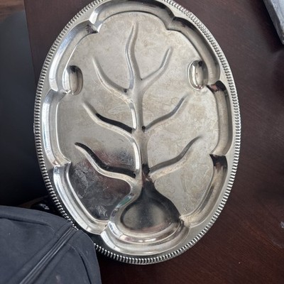 The Beef N Bird Platter Traditional Sheffield Designs Gemco Engraved  Vintage