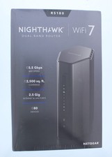 Netgear Nighthawk Dual-Band Router WiFi 7 RS180 Black