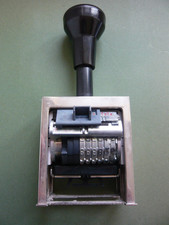 Profi Paginierstempel Reiner B6 - 6stellig - Metall Stempel