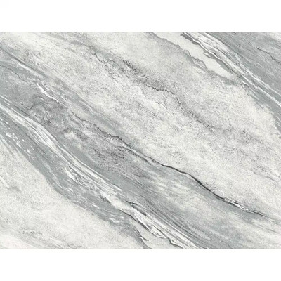 Carrara Marble Gray/Black Vinyl Non-Pasted Strippable Wallpaper Roll (Cover 60.7