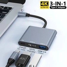 Premium USB-C to HDMI Adapter 4K Video Converter Multiport Laptop Hub