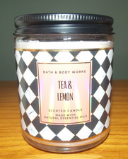NEW Bath Body Works Tea Lemon Single Wick Scented Candle 7 oz. Essential Oil
