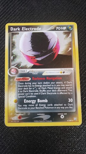Dark Electrode Holo 4/109 Team Rocket Returns Pokemon Card 2004 HP-/DMG+
