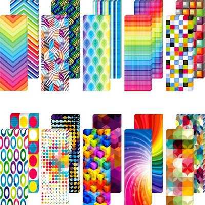Colorful Optical Bookmarks, 100 Pcs Laminated Book Markers, for Office