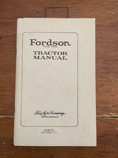 Vintage 1927 Ford Motor Fordson Tractor Manual Mechanical Repair Book