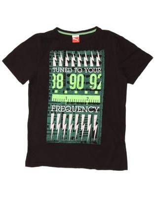 Puma Herren Graphic T-Shirt Oberteil Medium schwarz BG07