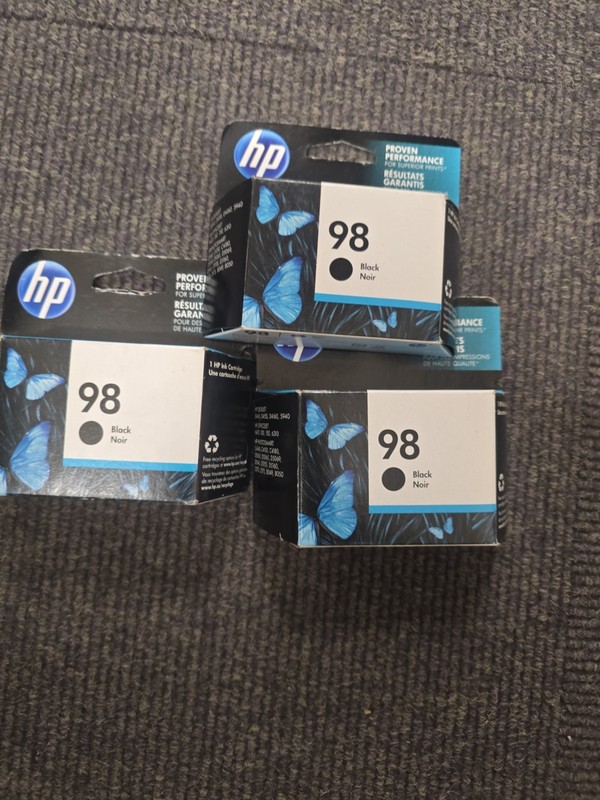 HP 98 Inkjet Print Cartridge Black New In Package Expired Feb 2013