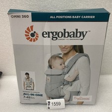 Ergobaby Omni 360 All-in-One Baby Carrier Newborn/Toddler 7-45lbs / Pearl Grey