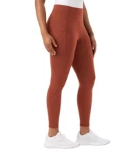 Member's Mark Extra Warm Leggings Rusty Bronze Women's Size XS High Rise
