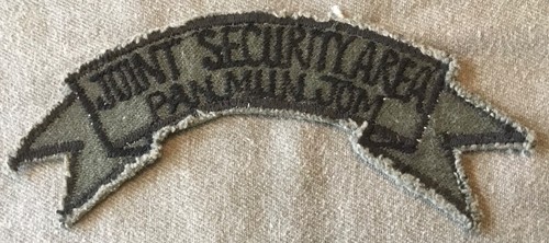 US Army Joint Security Area Pan Mun Jom (JSA) Scroll Subdued Korean Made tab