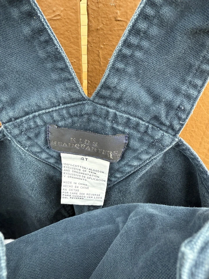 Y2K 儿童总部建筑工装连身裤 4T 码 — 第 2/3 张图片