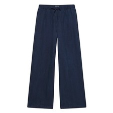 Aritzia Wilfred Lodge Pants Size S Navy Blue Wide Leg Luxury Minimalist Travel