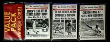 1969 Baseball Rack Pack 15 Topps Cards. GIBSON. LOLICH. BROCK. THE SPORTING NEWS
