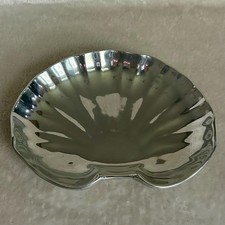 Vintage Wilton Armetale Pewter Scallop Shell Serving Dish #350 โ Made in USA