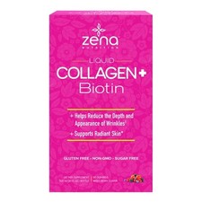 Zena Liquid Collagen  Biotin, 30 Fluid Ounces