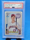 2018 TOPPS HERITAGE #600 SHOHEI OHTANI RC ROOKIE PSA 10