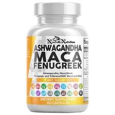 Ashwagandha Maca Fenugreek 17in1 Herbal Supplement |Adaptogenic Energy Vitality
