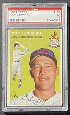 1954 Topps Set-Break #157 Don Lenhardt PSA 5 EX