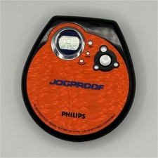 Philips Jogproof AX3212/17 CD Player Electric Orange 45s Skip Protect 2003 Y2K