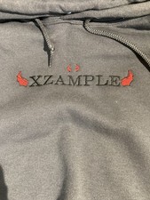 Jerzees NuBlend Embroidered Gray Pullover Hoodie Men's Size M Fleece