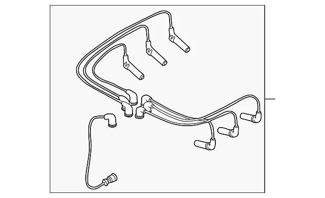 Juego de cables de bujías originales GM 12192470 Foto 2 de 3