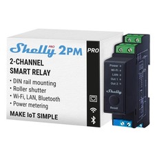 Shelly Pro 2PM Relè 2 Canali con Wi-Fi LAN e Bluetooth e Misurazione Potenza