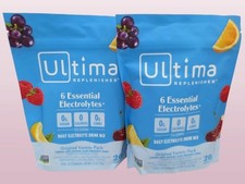 ULTIMA REPLENISHER DAILY ELECTROLYTE DRINK MIX VARIETY 20 STICKPACKS 2028 2PCS