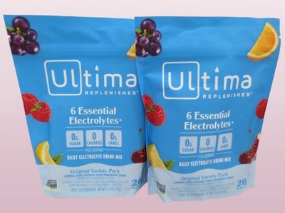ULTIMA REPLENISHER DAILY ELECTROLYTE DRINK MIX VARIETY 20 STICKPACKS 2028 2PCS