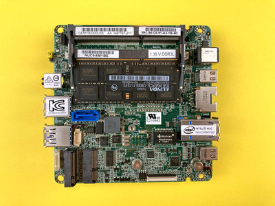 Intel  NUC Board NUC5i5MYBE, Core i5-5300U, UCFF Mini Motherboard, 8GB RAM