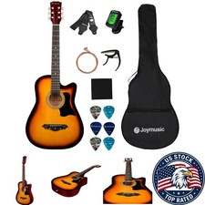 Complete 38-Inch Sunburst Guitar Kit for Begi...