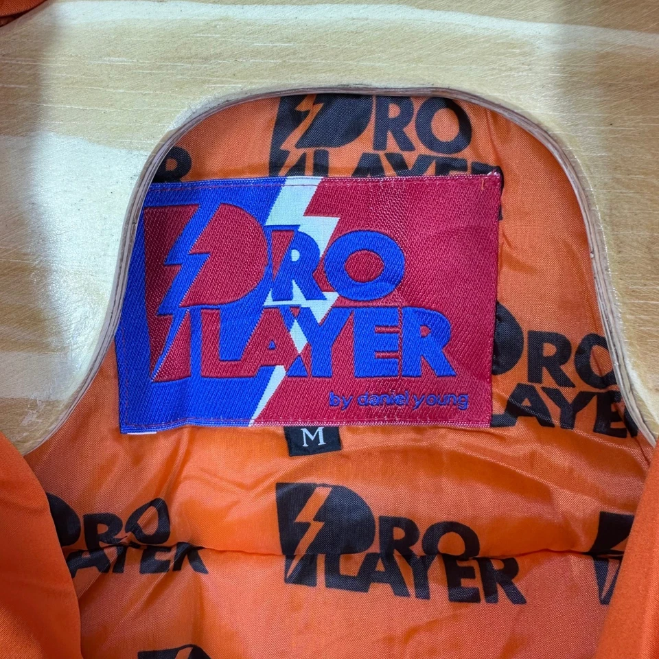 VINTAGE 90s Miami Hurricanes Mens Full Zip Jacket Puffer Green Orange NWT - Image 2 of 4