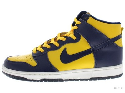 【US8】NIKE DUNK HIGH LE MICHIGAN 630335-471 【DS】