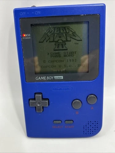 Blue Nintendo GameBoy Pocket (MGB-001) Vintage Original Handheld Tested Works!