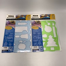 Fiskars Shape Template Stencil School-1 Christmas-1 New